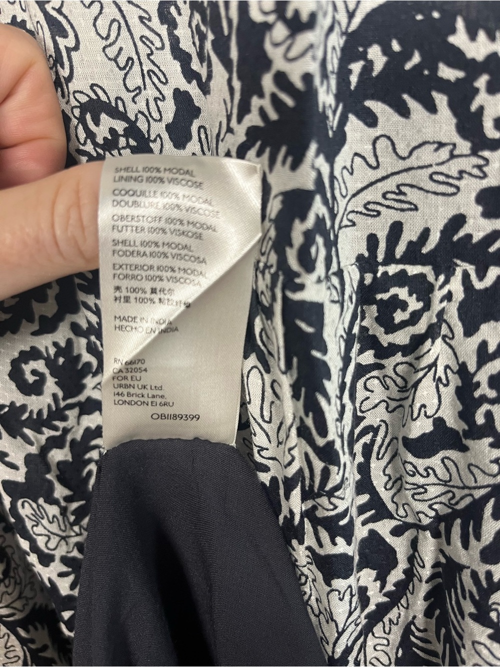 Anthropologie x Maeve Marya black white cotton maxi dress sz XL EUC - Picture 11 of 11